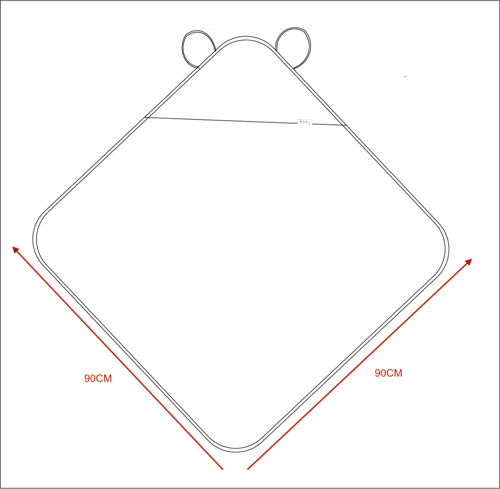 منشفة إستحمام ناعمة بقبعة | Heron
