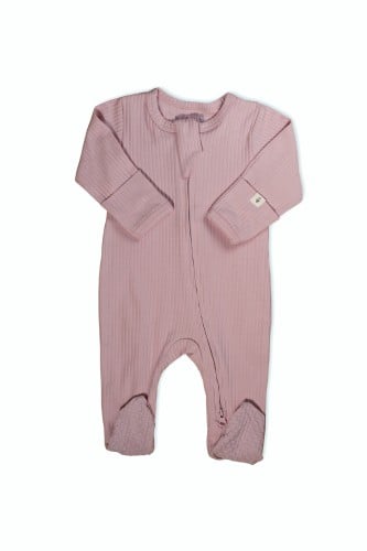 افرول نوم بأقدام مغلقة قطن عضوي | Blush