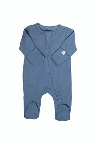 افرول نوم بأقدام مغلقة قطن عضوي | Blue Heaven