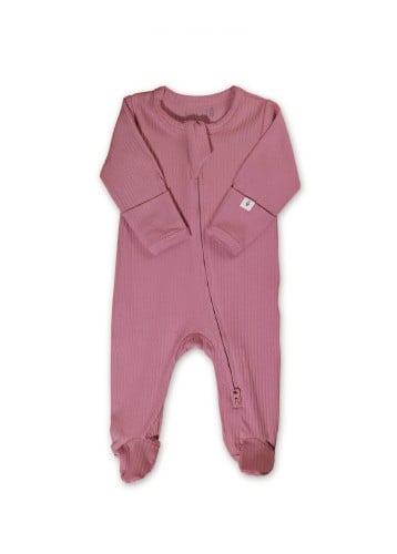 افرول نوم بأقدام مغلقة قطن عضوي | Ash Rose