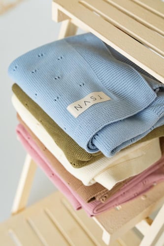 بطانية قطن 100٪ -ا أبيض