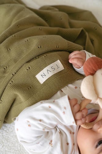 بطانية قطن 100٪ - زيتي