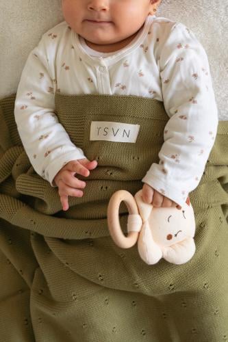 بطانية قطن 100٪ - زيتي