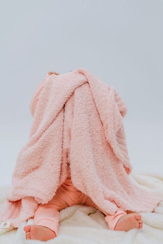 بدلة نوم بأقدام مفتوحة قطن عضوي | Pink