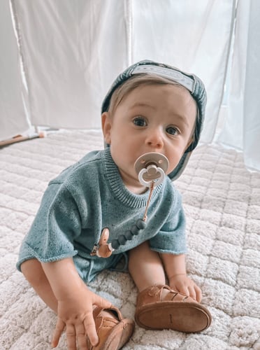 علاقة مصاصة قصيرة مقبض حديدي | أ زرق داكن