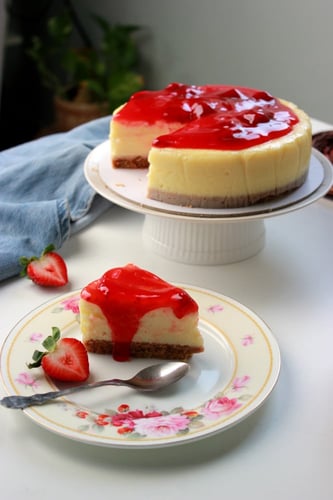 تشيز كيك الفراولة
