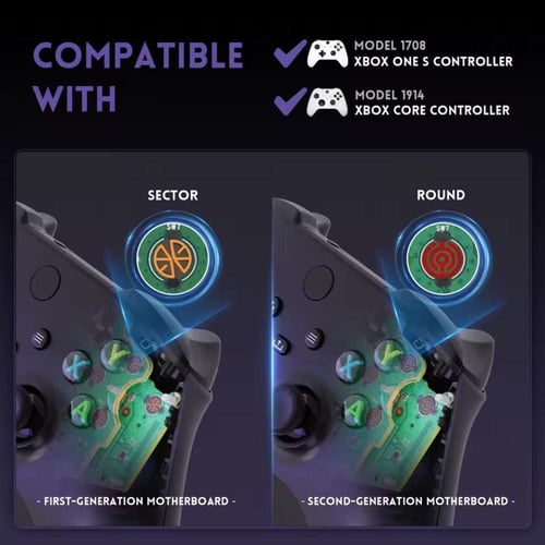 مجموعة أزرار Clicky Kit V2 ليد Xbox + لوحة الاتجاه...