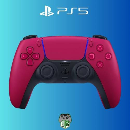 PlayStation 5 وحدة تحكم لاسلكية دوال سينس بلون احم...