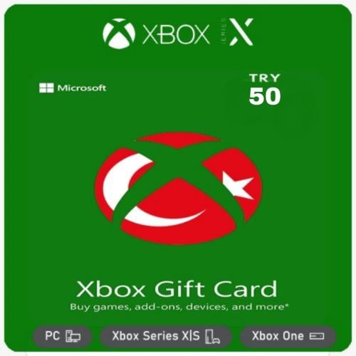 رصيد أكس بوكس تركي 50 ليره