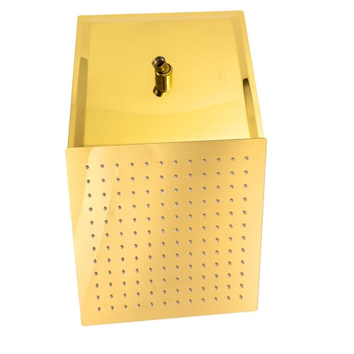 طاسة دش مطري مربعة 30×30 ذهبي SS 304