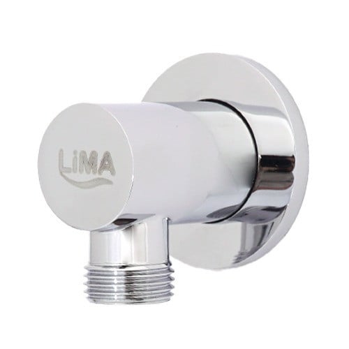 كوع نحاس ليما 009 لمخرج خلاط مخفي فضي مدور