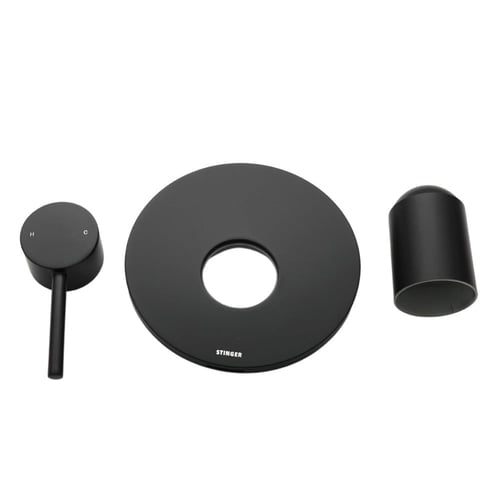 وجه خلاط شطاف مخفي خط دائري اسود مطفي