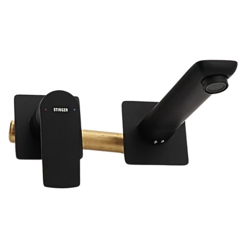 خلاط مغسلة مدفون مربع اسود