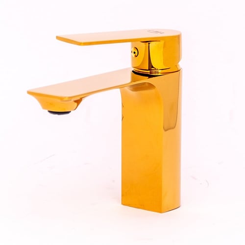 خلاط مغسلة قصير ليما ذهبي LM-07405