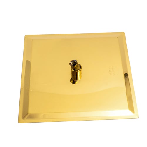 طاسة دش مطري مربعة 30×30 ذهبي SS 304