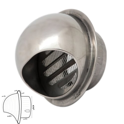 هواية قبة لمنافذ المراوح ستانلستيل 304 مقاوم للصدأ