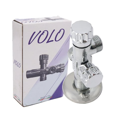 محبس زاوية ثنائي بمنفذين وصمامين VOLO