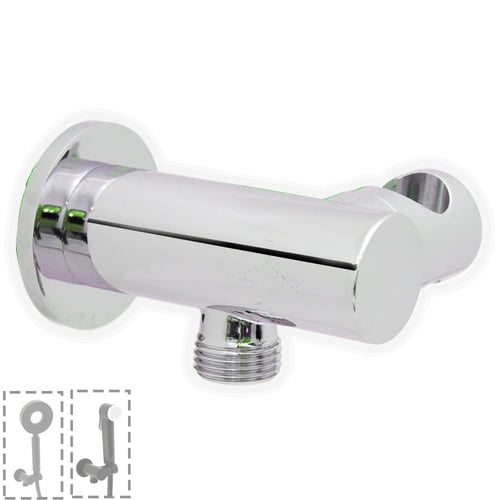 كوع وصلة نحاس ليما لمخرج شطاف مخفي كروم مدور مع حا...