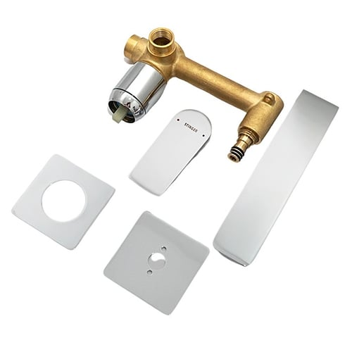 خلاط مغسلة مدفون مربع كروم