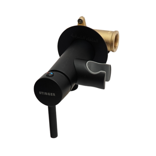 خلاط شطاف اسود دائري مخفي مع قلب كامل وحامل شطاف S...