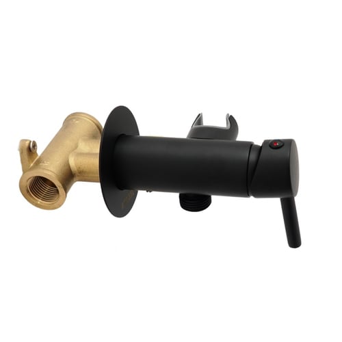 خلاط شطاف اسود دائري مخفي مع قلب كامل وحامل شطاف S...