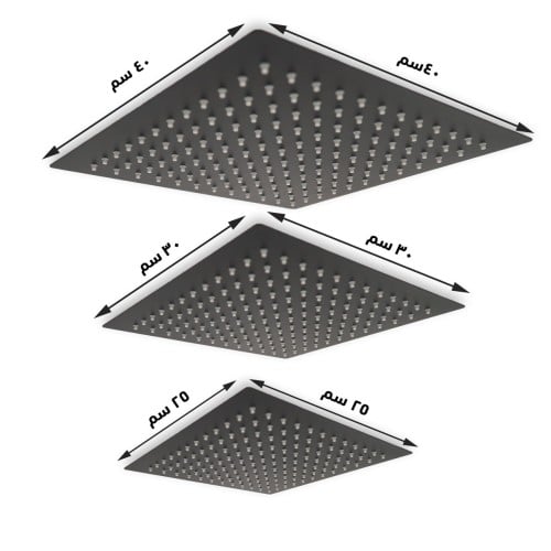 طاسة دش اسود مربع متعددة المقاسات جلوسا SH101S40