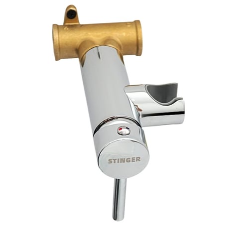 خلاط شطاف مخفي كروم دائري مع قلب كامل وحامل شطاف