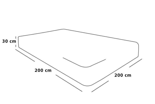 مرتبة سرير 200*200*30 - ألترا الطبية