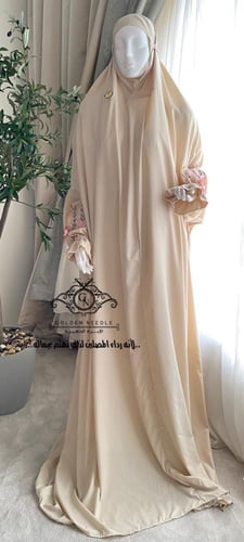 طقم صلاة بلباس موديل عادي مطرز