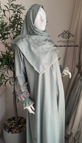 لباس صلاة بطرحة مطرز