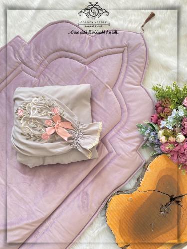 طقم صلاة بلباس موديل عادي مطرز