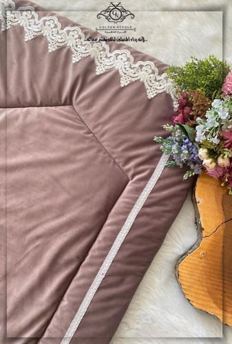 طقم صلاة بلباس موديل عادي مطرز وسجادة صلاة