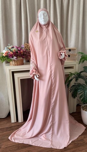 لباس صلاة عادي مطرز بمنتهى الجمال