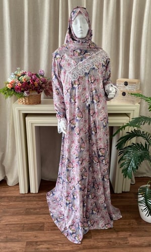 لباس صلاة بطرحة مشجر