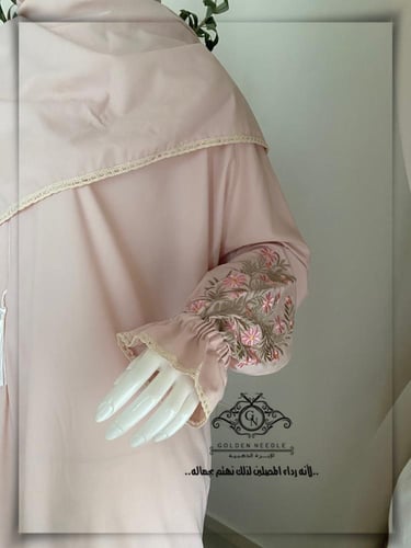 لباس صلاة بطرحة مطرز بلا سجاده