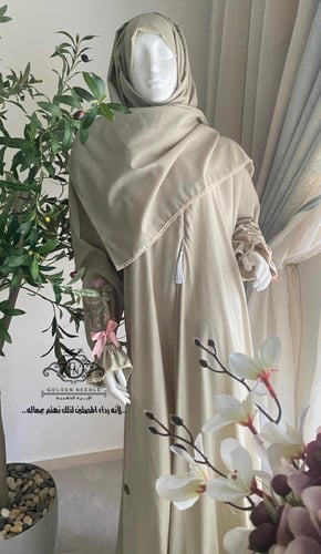 لباس صلاة بطرحة مطرز