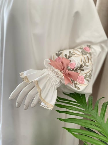 طقم صلاة بلباس موديل عادي مطرز