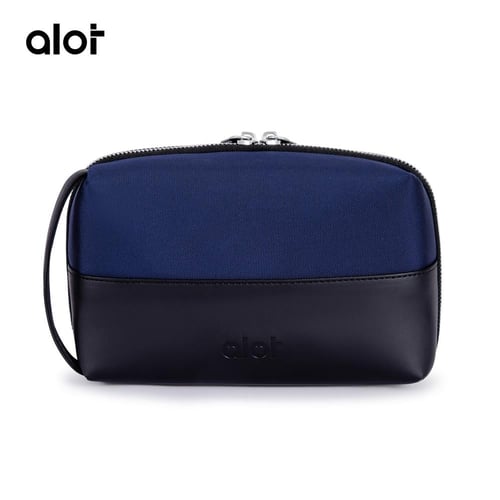 شنطة يد Alot جلد مقاس 1 لتر - ازرق