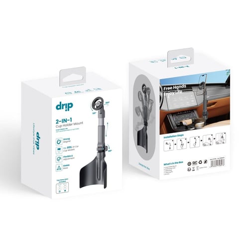 قاعدة دريب تثبيت الجوال في فتحة الكوب للسيارة قابل...