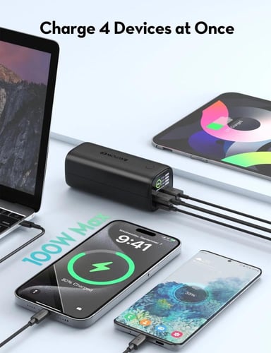 بطارية متنقلة راف باور الترا بقوة 100 واط وبسعة 20...