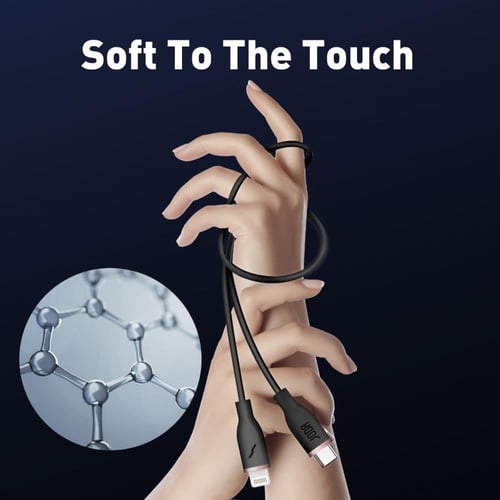 سلك JODA سيليكون تايب سي الى لايتنينق بطول 1 متر -...