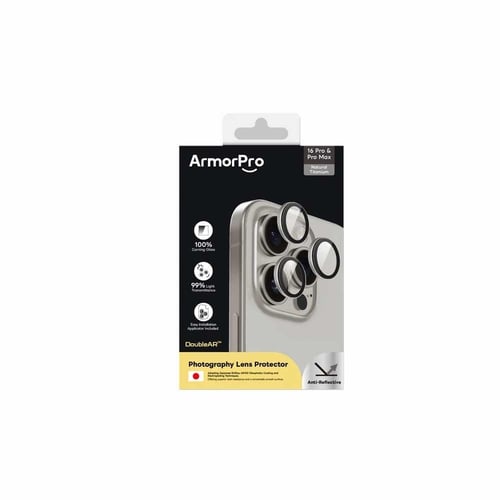 عدسات دبل ArmorPro للايفون 16 برو و 16 برو ماكس
