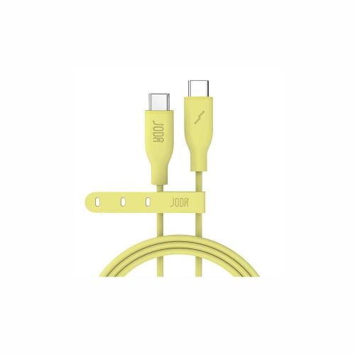 سلك JODA سيليكون تايب سي الى تايب سي بقوة 60 واط ب...