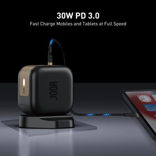 بكج JODA ثلاثة في واحد شاحن جداري بقوة 30 واط بي د...
