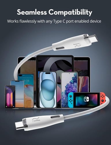 سلك راف باور نايلون بقوة 60 واط تايب سي الى تايب س...