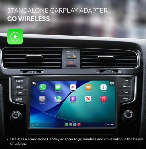 محول Carplay اوتوكاست لاسلكي وكاميرا مراقبة للمقعد...