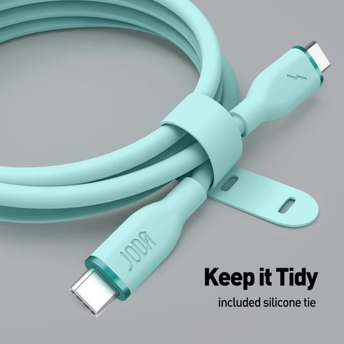 سلك JODA سيليكون 60 واط تايب سي الى تايب سي 1 متر...