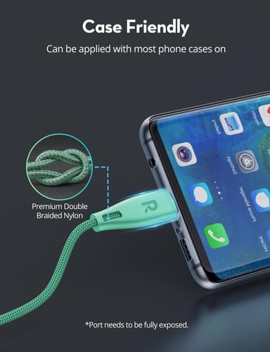 سلك راف باور تايب سي الى تايب سي نايلون بقوة 60 وا...