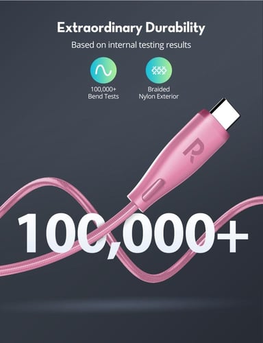 سلك راف باور تايب سي الى تايب سي نايلون بقوة 60 وا...