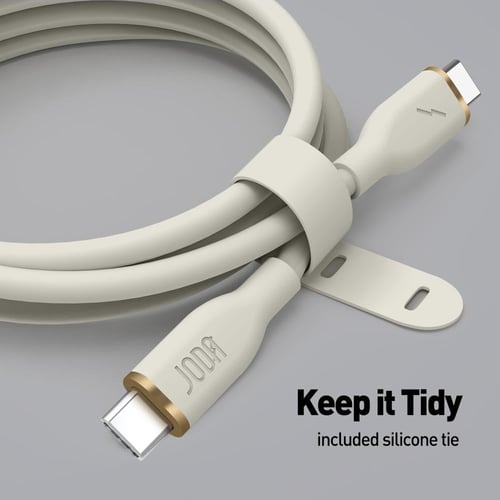 سلك JODA سيليكون 60 واط تايب سي الى تايب سي 1 متر...